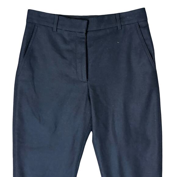 COS Navy Blue Slim Skinny Wool Blend Ankle Trousers Pants size 6 Professional - Picture 2 of 10